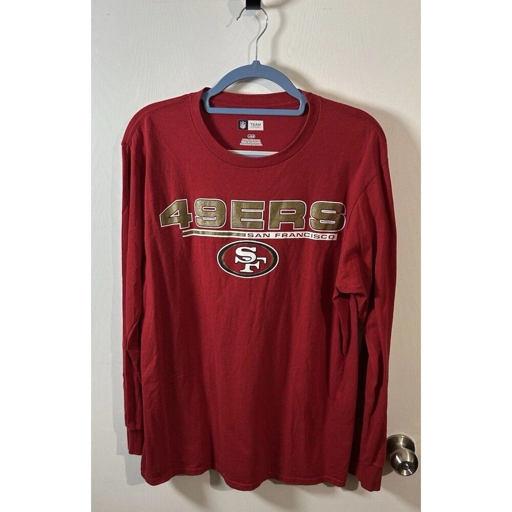 Official NFL Team Apparel San Francisco 49ers Red Graphic Long-Sleeve Tee